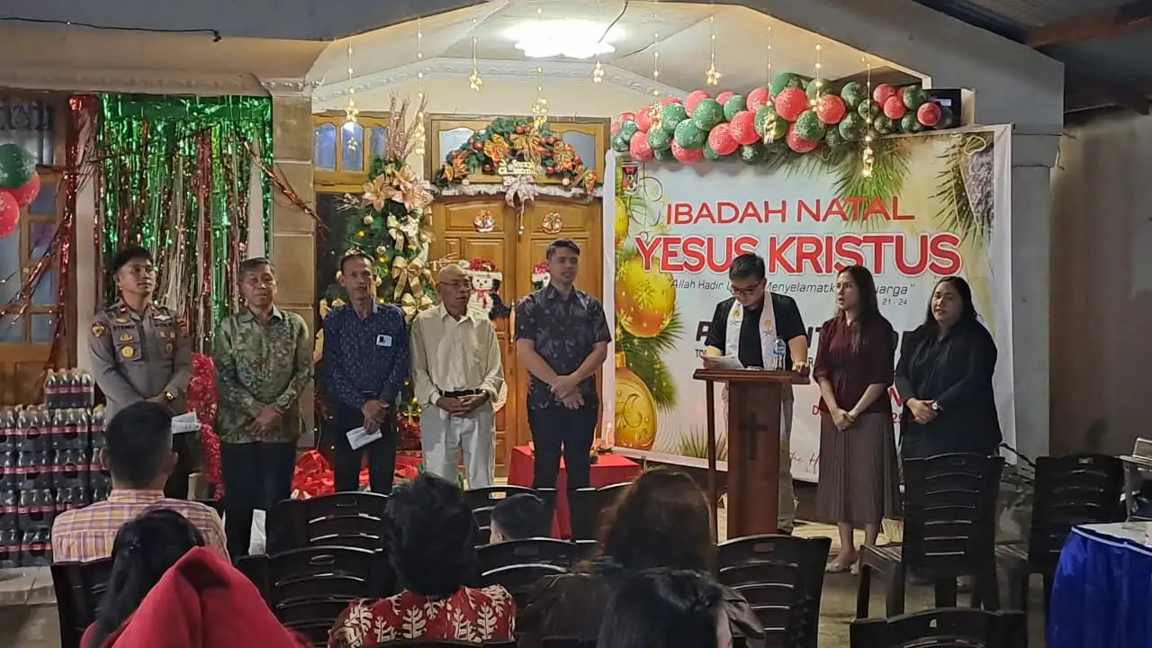 Pemerintah Desa Tonsealama Gelar Ibadah Natal, Sinergi Forkopimcam Wujudkan Situasi Aman dan Damai